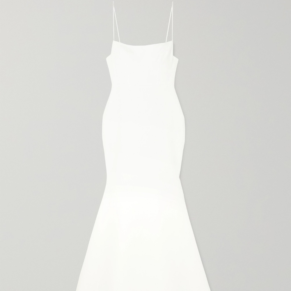 Alex Perry Eliza satin-crepe white gown NEW size 2